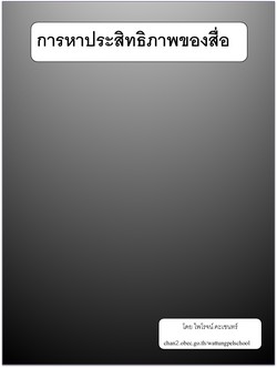 การหาประสิทธิภาพของสื่อ